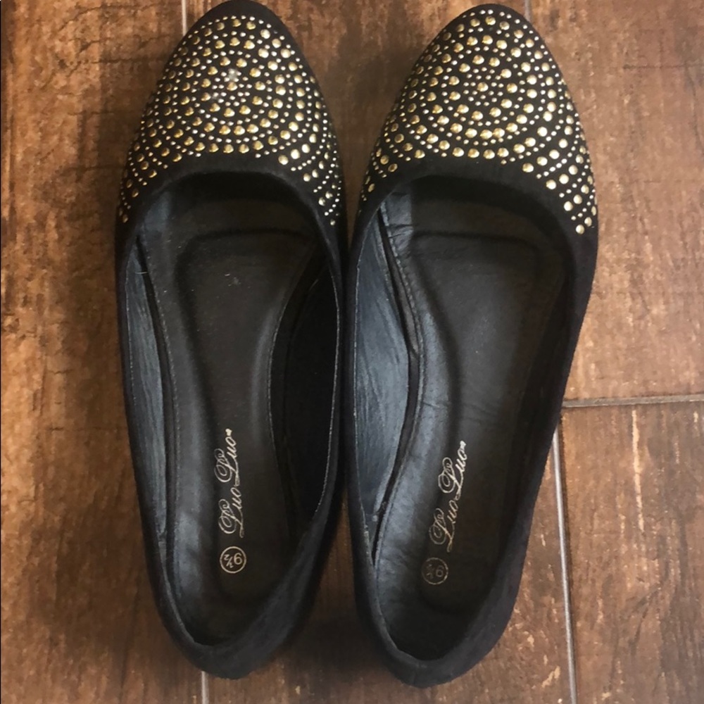 Slip On Flats with Metal Detailing - Picture 2 of 4